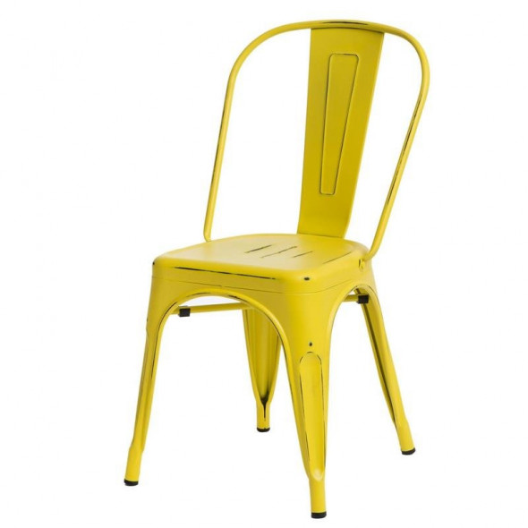 D2.Design Paris Antique żółte krzesło
