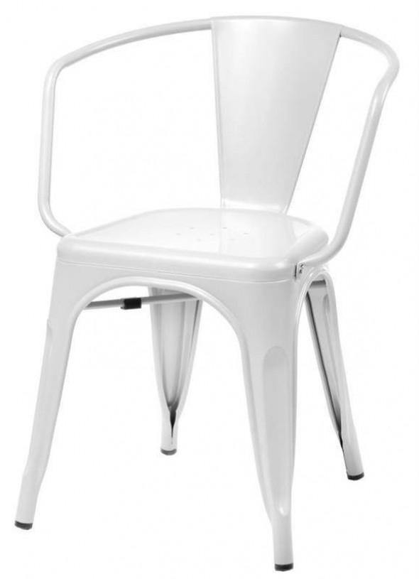 D2.Design Paris Arms białe krzesło