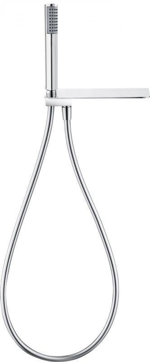 Deante Cascada Przyłącze kątowe z półką oraz słuchawką i wężem