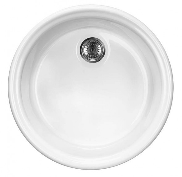 Zlewozmywak Deante Lusitano ceramiczny 1-komorowy okrągły bez ociekacza