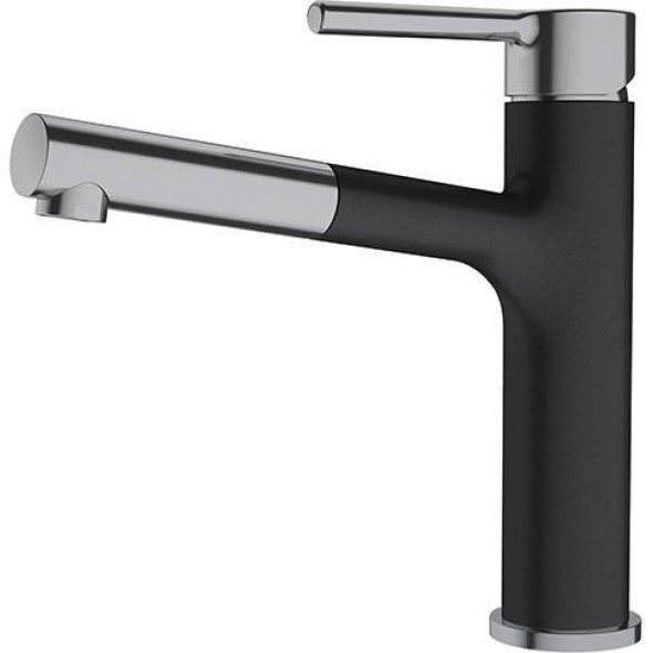 Franke Centro pull-out onyx/stal optyczna bateria kuchenna