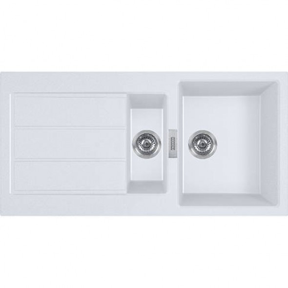 Franke Sirius S2D 651-100 Tectonite® biały polarny zlewozmywak