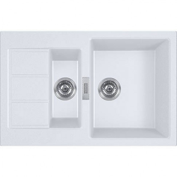 Franke Sirius S2D 651-78 Tectonite® biały polarny wbudowywany zlewozmywak