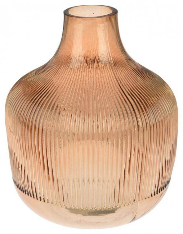 Intesi Ariel brązowy szklany wazon