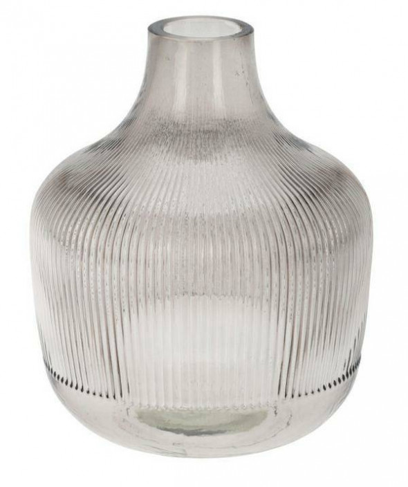 Intesi Ariel szary szklany wazon