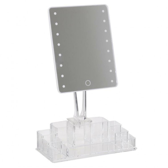 Intesi Crystal LED z organizerem lustro