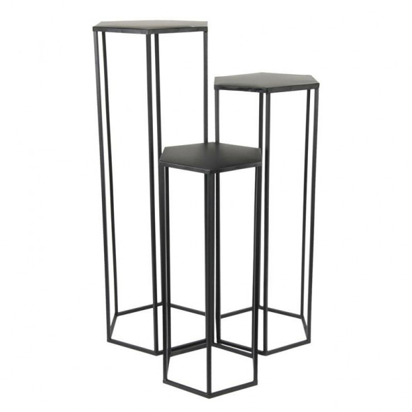 Intesi Nesting czarny zestaw stolików