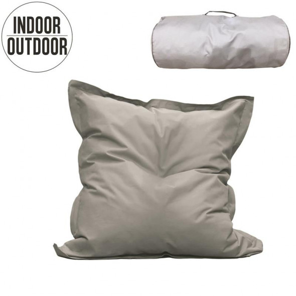 Intesi Sunrise kwadratowy beżowy puf ogrodowy