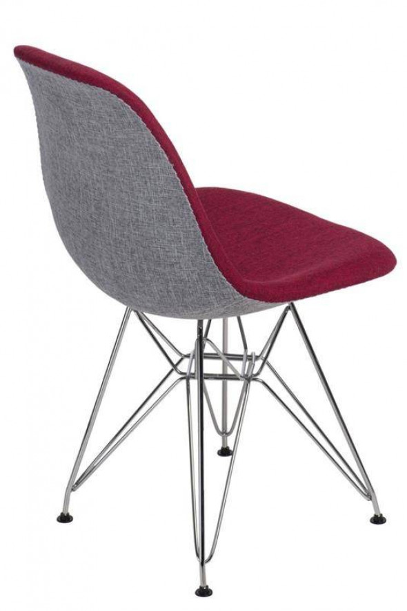D2.Design P016 DSR Duo czerwono szare krzesło