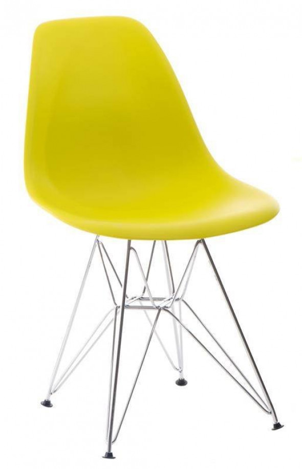 Krzesło P016 PP dark olive, chromowane nogi