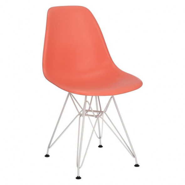 Krzesło P016 PP White dark peach