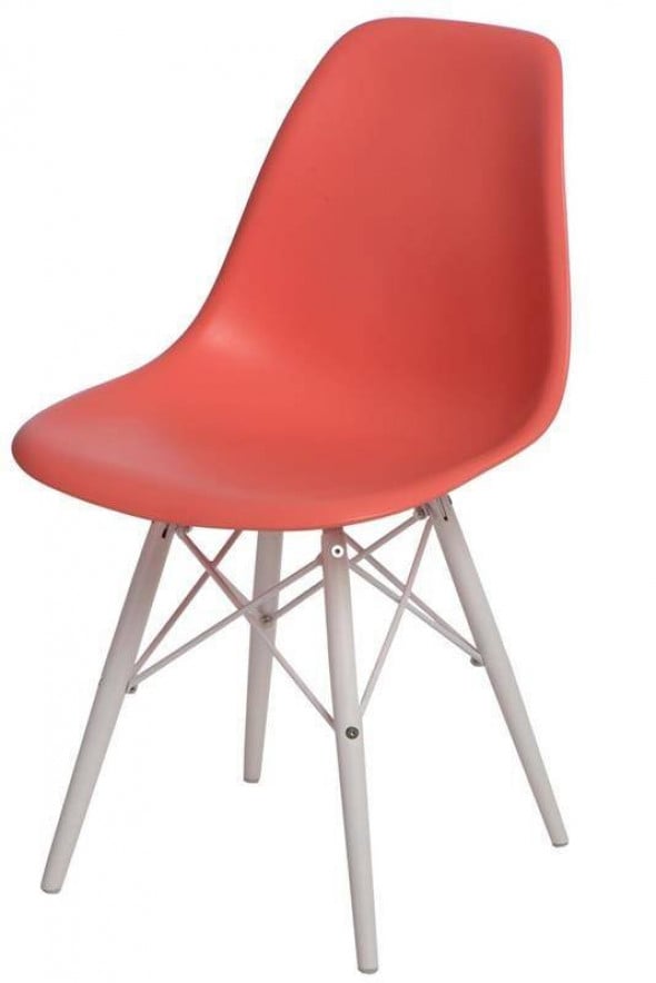 Krzesło P016W PP dark peach/white