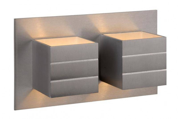 Lampa ścienna Lucide BOK satynowy chrom nowoczesna