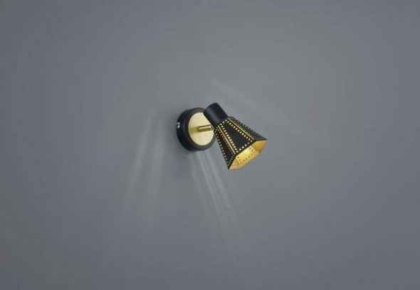 Lampa ścienna Trio HOUSTON czarna reflektorek