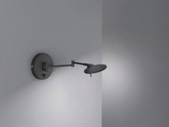 Lampa ścienna Trio KAZAN Wbudowany ściemniacz czarna nowoczesna