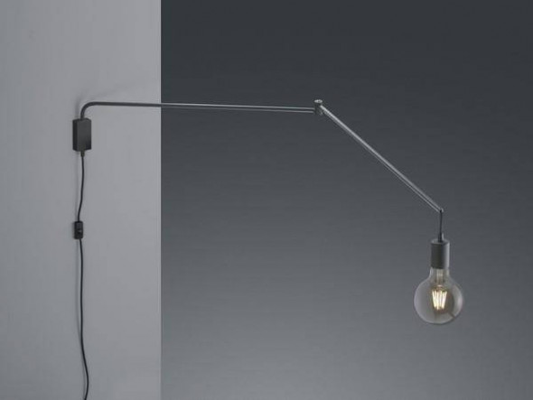 Lampa ścienna Trio LINE czarny mat nowoczesna