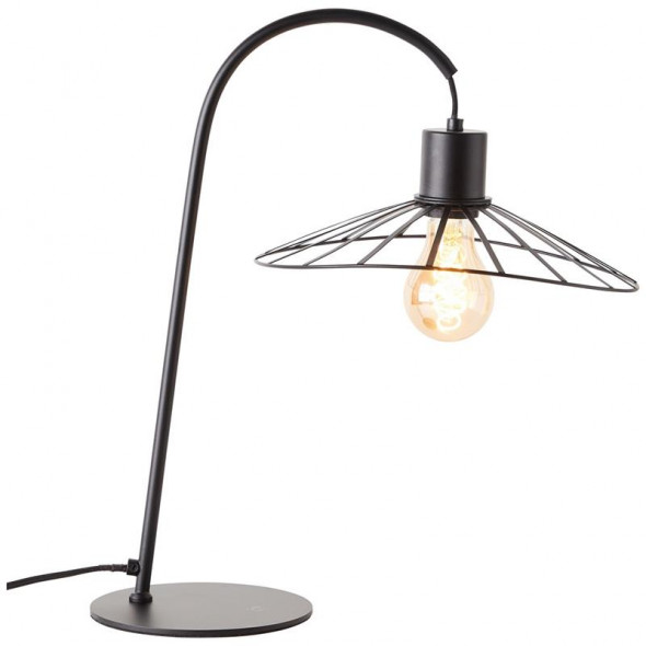 Lampa stojąca Brilliant czarny mat stołowa