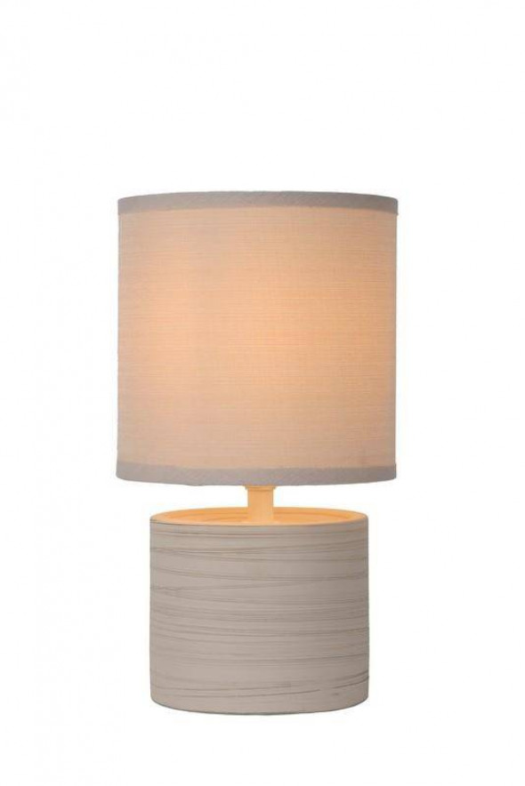 Lampa stojąca Lucide GREASBY kremowy stołowa