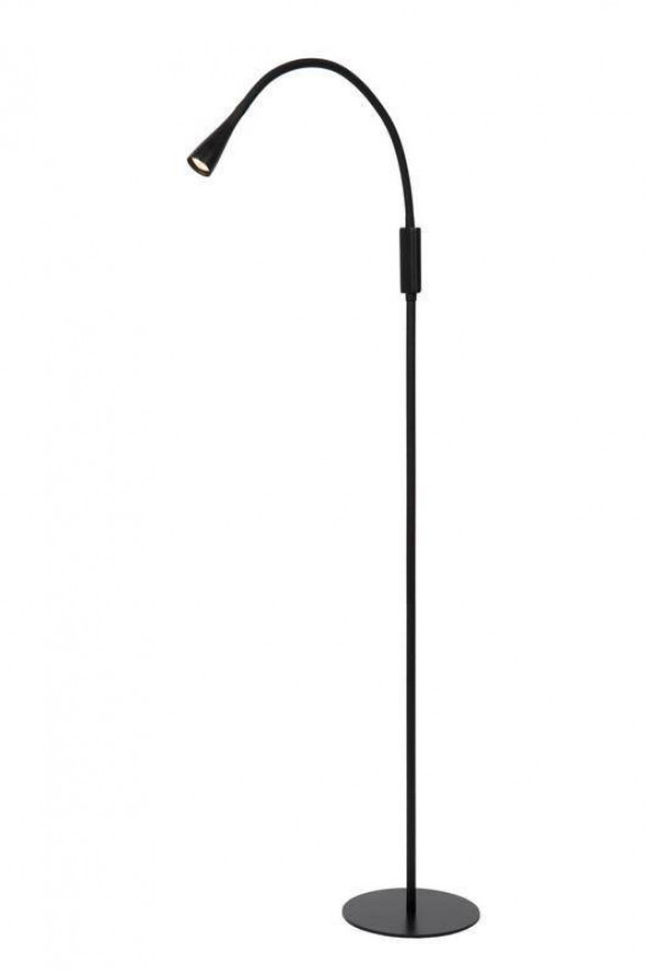 Lampa stojąca Lucide ZOZY czarna LED zintegrowany ściemnialny podłogowa