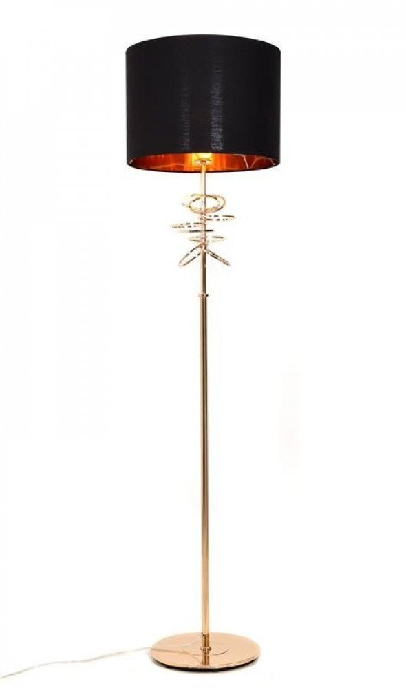 Lumina Deco Milari podłogowa czarna lampa stojąca