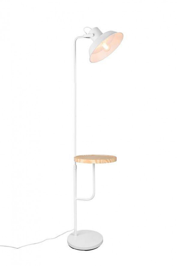 Lampa stojąca RL BUTLER biała podłogowa