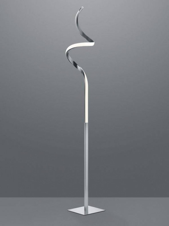 Lampa stojąca RL COURSE Wbudowany ściemniacz nikiel matbiała podłogowa