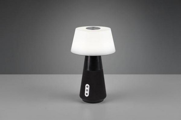 Lampa stojąca RL DJ Głośnik Bluetooth Funkcja dotykowa 4 poziomy Regulowana barwa światła antracytbiała stołowa