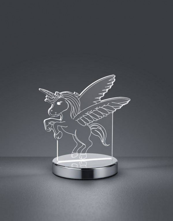 Lampa stojąca RL KARO Regulowana barwa światła chrom transparentny stołowa