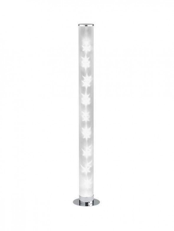 Lampa stojąca RL Rico Pilot w zestawie RGBW Wbudowany ściemniacz chrom biała podłogowa