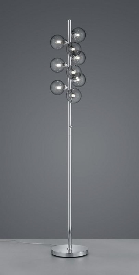 Lampa stojąca Trio ALICIA Wbudowany ściemniacz chrom podłogowa