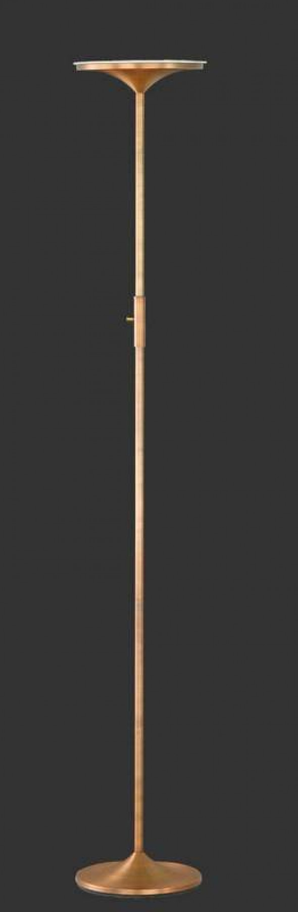Lampa stojąca Trio ARANGO Wbudowany ściemniacz mosiądz podłogowa
