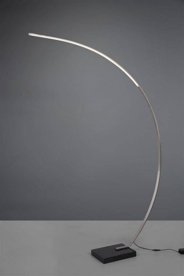 Lampa stojąca Trio BANGKOK Wbudowany ściemniacz nikiel matczarna podłogowa