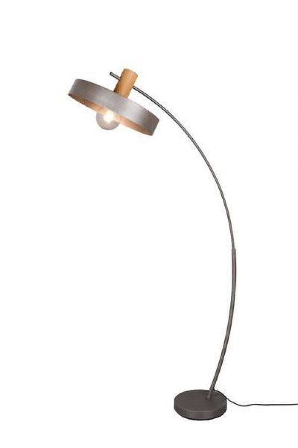 Lampa stojąca Trio Gaya antyczny nikiel podłogowa