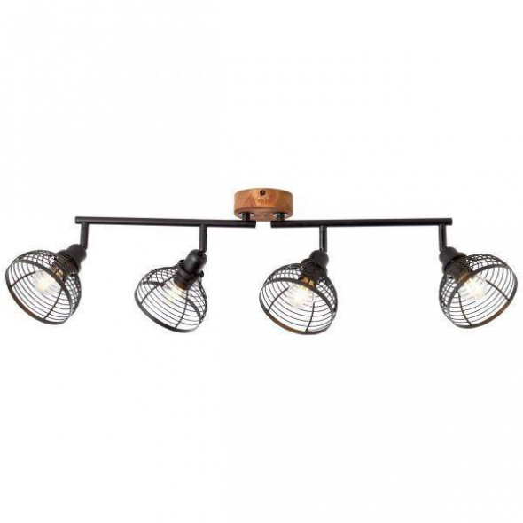 Lampa sufitowa Brilliant AVIA czarnadrewno reflektorek