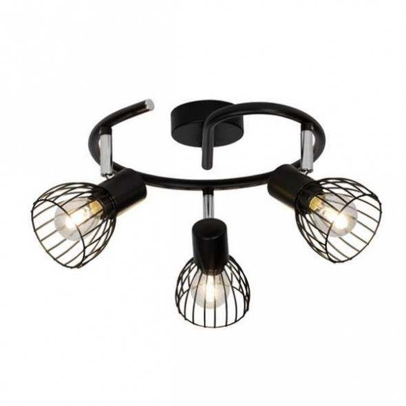 Lampa sufitowa Brilliant BLACKY czarna reflektorek