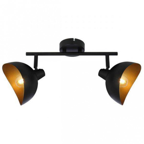 Lampa sufitowa Brilliant LAYTON czarny matzłota reflektorek