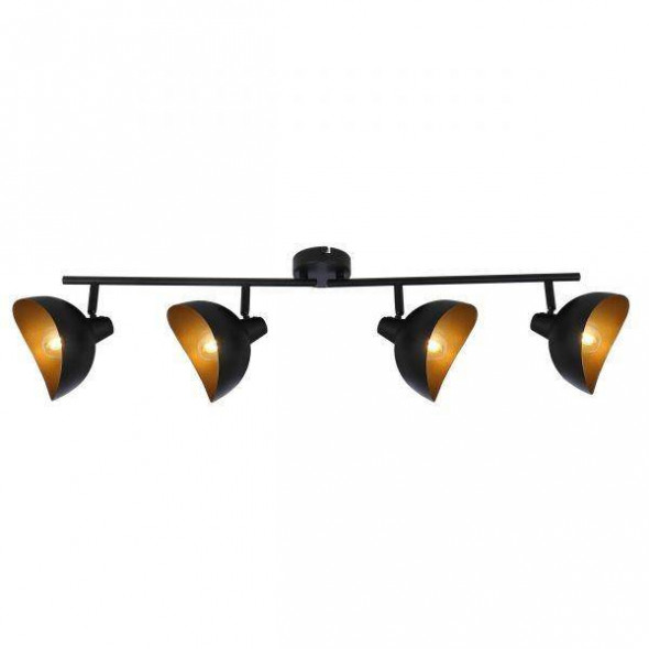 Lampa sufitowa Brilliant LAYTON czarny matzłota reflektorek