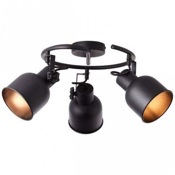 Lampa sufitowa Brilliant ROLET czarna reflektorek