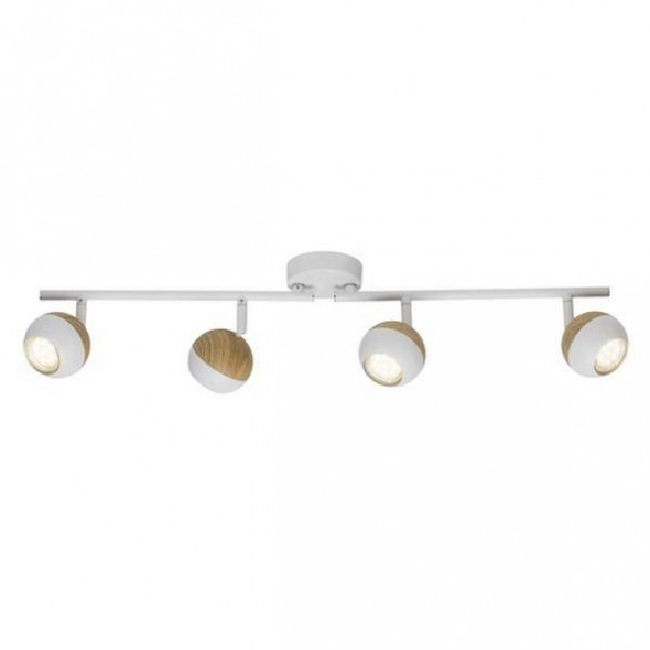 Lampa sufitowa Brilliant SCAN białajasne drewno reflektorek