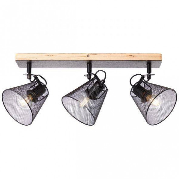 Lampa sufitowa Brilliant WHOLE czarnadrewno reflektorek