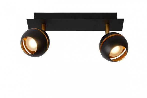 Lampa sufitowa Lucide BINARI czarna reflektorek