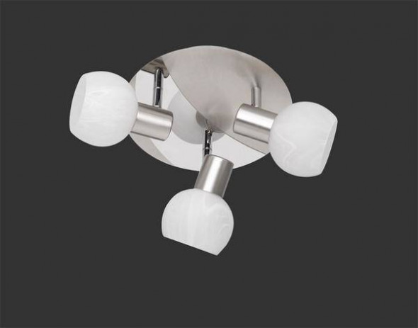 Lampa sufitowa RL ANTIBES nikiel matalabastrowy reflektorek