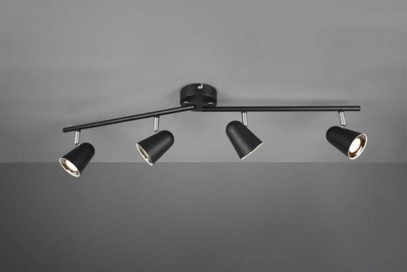 Lampa sufitowa RL TOULOUSE czarny mat reflektorek