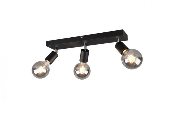 Lampa sufitowa RL Vannes czarny mat reflektorek