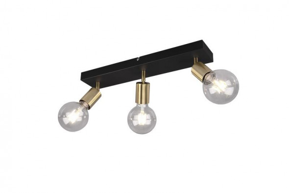 Lampa sufitowa RL Vannes mosiądz mat reflektorek