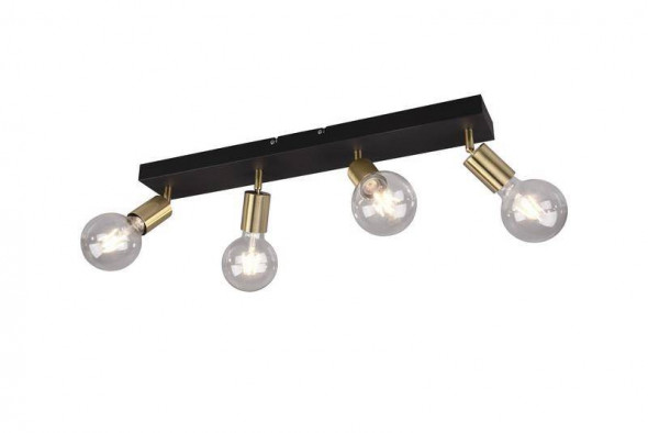 Lampa sufitowa RL Vannes mosiądz mat reflektorek