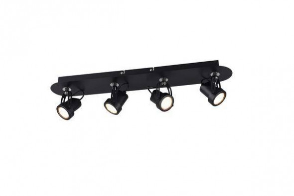 Lampa sufitowa Trio GOA czarna reflektorek