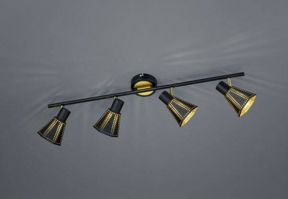 Lampa sufitowa Trio HOUSTON czarna reflektorek