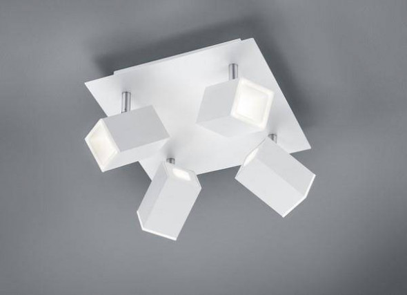 Lampa sufitowa Trio LAGOS Ściemnialne za pośrednictwem typowego łącznika ściennego biała reflektorek