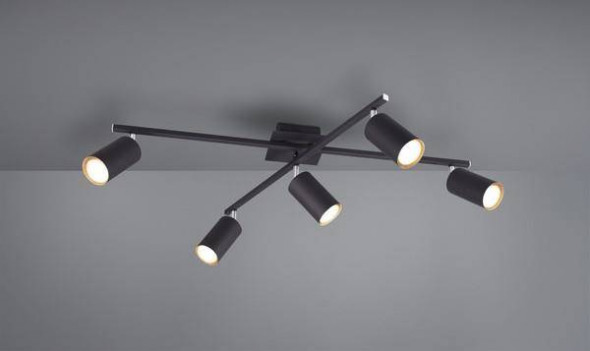 Lampa sufitowa Trio MARLEY czarna reflektorek